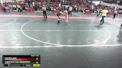 190 lbs Cons. Round 4 - Ashton Neu, Hartford Wrestling Club vs Christian Coli-Promotor, Coleman