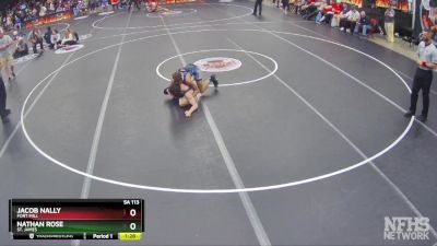 5A 113 lbs Cons. Round 1 - Nathan Rose, St. James vs Jacob Nally, Fort Mill