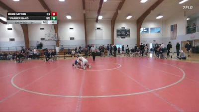 113 lbs Cons. Round 3 - Ryan Haynes, Wyoming Seminary vs Parker Band, William Penn Charter School