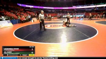 3A 220 lbs Cons. Round 2 - Ed Perry, Aurora (Marmion Academy) vs Leonardo Tovar, Plainfield (North)