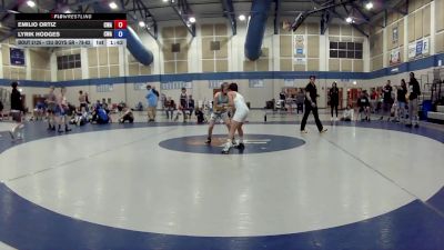 12U Boys GR - 78-82 Champ. Round 2 - Emilio Ortiz, Contenders Wrestling Academy vs Lyrik Hodges, Contenders Wrestling Academy