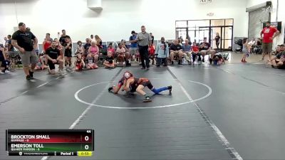 44 lbs Round 4 (6 Team) - Brockton Small, Rampage vs Emerson Toll, Quaker Maroon