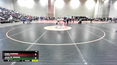 115 lbs Cons. Round 3 - Tiara Korman, Seckman vs Jocelyn Jenkins, Smithville JV