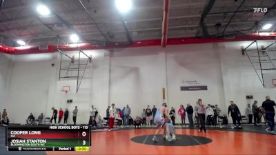 113 lbs Semifinal - Josiah Stanton, Bloomington South WC vs Cooper Long, CIA