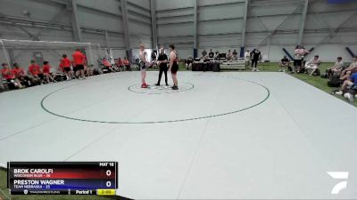 285 lbs Round 3 (8 Team) - Brok Carolfi, Wisconsin Blue vs Preston Wagner, Team Nebraska