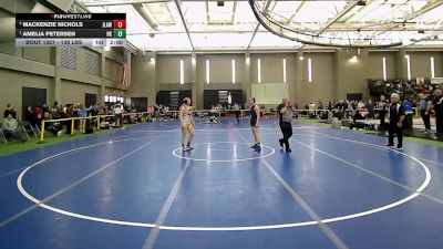 138 lbs Semifinal - Mackenzie Nichols, Jonathan Law vs Amelia Petersen, Haddam-Killingworth