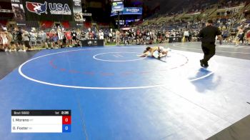 160 lbs Cons 64 #2 - Israel Moreno, Montana vs Owen Foster, Michigan