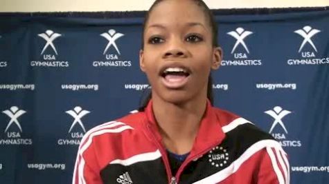 American Cup alternate Gabby Douglas before her 1st Meet of the Olympic Year