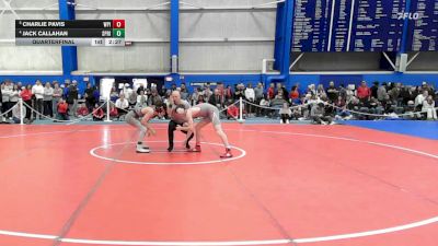 125 lbs Quarterfinal - Charlie Pavis, Worcester Polytechnic vs Jack Callahan, Springfield