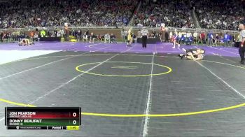 D3-132 lbs Champ. Round 1 - Donny Beaufait, Dundee HS vs Jon Pearson, Kingsley Area HS