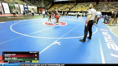 235 Class 1 lbs Quarterfinal - Alayna Ray, Sikeston vs Selena Snell, University Academy Charter