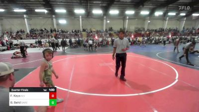 66 lbs Quarterfinal - Forrest Keys, SLV Elite WC vs Brycen Behil, Sargent Farmers