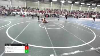 130 lbs Quarterfinal - Connor Peterson, Dust Devils vs Delano Black, Stout Wr Ac