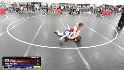 157 lbs Cons. Round 3 - Jake Hall, World Gold Wrestling Club vs Kyle Agnew, Team Nazar