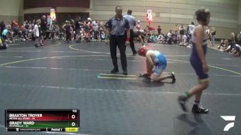 112 lbs Round 1 (6 Team) - Braxton Troyer, Metro All Stars vs Grady Ward, Mi Pitbulls