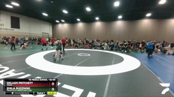 82-84 lbs Round 2 - Emilia Rudzinski, Texas Elite Wrestling Club vs William Pritchett, Texas