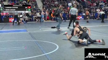 90 lbs Champ. Round 1 - Besik Singer, Lawrence Elite vs Camden Cooper, Rossville