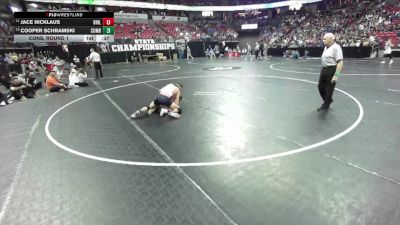 D3-132 lbs Cons. Round 1 - Jace Nicklaus, Brillion vs Cooper Schramski, Cumberland