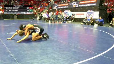 3A-138 lbs Cons. Round 3 - Camron Bennett, Des Moines East vs Jay Halverson, Clear Creek-Amana