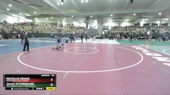 50 lbs Cons. Round 5 - Nicholas Dennis, Elite Wrestling Academy vs Isaiah Schmidbauer, Williamson County Wrestling Cl