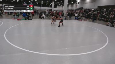 132 lbs Cons. Sub-rd Of 32 - Zac Snow, MWC Wrestling Academy vs Joel Jurado, Arizona