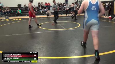 26 lbs Round 3 - Quentin Peters, Rockford vs Jackson Kellogg, New Hampton/Turkey Valley