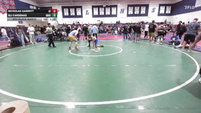 128 lbs 5th Place Match - Eli Cardenas, A.B. Miller High School vs Nicholas Garrett, Apple Valley