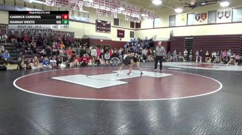 JV-3 lbs 5th Place Match - Cadence Cardona, West Liberty vs Hannah Weets, Vinton-Shellsburg