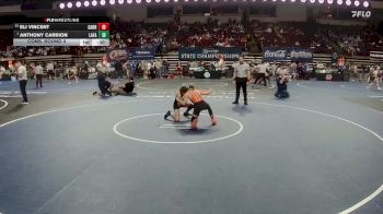 D 1 106 lbs Cons. Round 4 - Eli Vincent, Catholic - B.R. vs Anthony Carrion, Lafayette