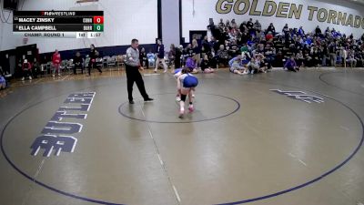 106 lbs Champ. Round 1 - Macey Zinsky, Connellsville vs Ella Campbell, Burrell Hs