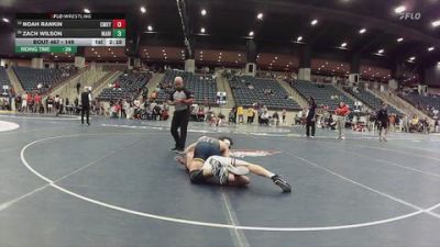 149 lbs Cons. Round 5 - Zach Wilson, Marian University vs Noah Rankin, CumberlandKY