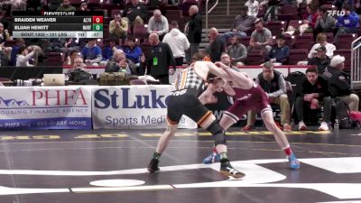 121 lbs Consi 5 - Braiden Weaver, Altoona vs Elijah Hewitt, Northeastern