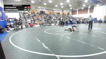 106 lbs Cons. Round 9 - Luke Montero, La Mirada vs Cadence Harrell, Mayfair