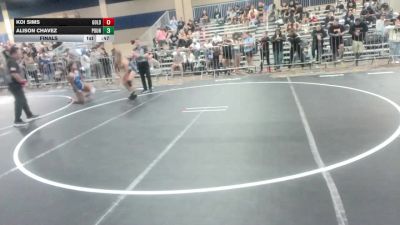 130 lbs Final - Koi Sims, Gold Rush Wr Ac vs Alison Chavez, Pounders WC