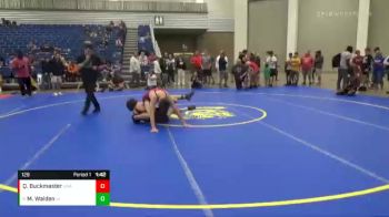 129 lbs Cons. Round 3 - Max Walden, Midwest RTC vs Quinton Buckmaster, Unattached