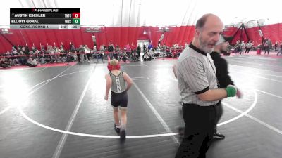 12U Boys - 92 lbs Cons. Round 4 - Finley Fowell, Top Dawgs Wrestling vs Ryland Bowar, Mt. Horeb Wrestling Club