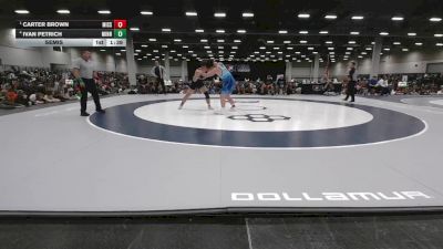 215 lbs Semis - Carter Brown, Missouri vs Ivan Petrich, Minnesota