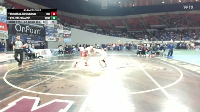 5A Boys 150 lbs Cons. Round 2 - Felipe Chavez, McKay Boys vs Michael Stockton, Centennial Boys