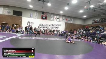 80 lbs Finals (2 Team) - Max Kellog, Glenrock Intermediate Middle School vs John Madler, Burns Junior High