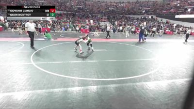 54 lbs Champ. Round 1 - Giovanni Ciancio, Badger Youth Wrestling vs Gavin Montroy, Crass Trained