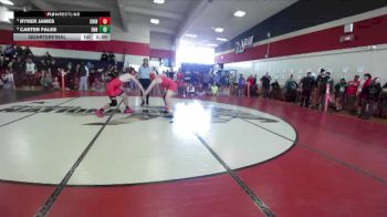 Boys 177 lbs Quarterfinal - Ryker James, Chico Boys vs Carter Fales, East Nicolaus Boys