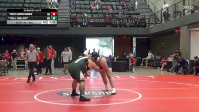 285 lbs Champ. Round 1 - Will Willsey, Evergreen State College vs Nico Rodriguez, Eastern Oregon University (OR)