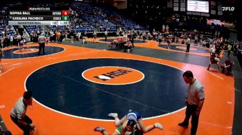 130 lbs Quarterfinal - Catalina Pacheco, Seneca vs Sophia Ball, Hoffman Estates (H.S.)