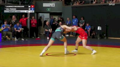 57kg 1st Place Match - Laurence Beauregard, Montreal WC vs Mia Friesen, Brock WC