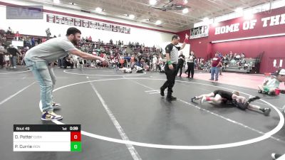 52 lbs Final - Denver Potter, Cushing vs Phoenix Currie, Iron Grapplers Wrestling Club