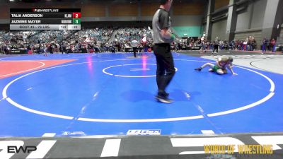 76 lbs Consi Of 8 #2 - Talia Anderson, Klamath Basin Warriors vs Jazmine Mayer, Fallon Outlaws Wrestling Club