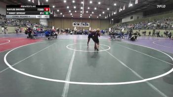 140 lbs Cons. Round 4 - Kindy Sproat, North Platte Girls vs Kaylee Brown, Ft. Zumwalt South