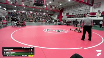 195 lbs Champ. Round 2 - Alex Behm, Santa Monica vs Thomas Cook, Riverside Poly