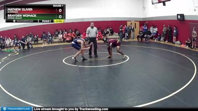 126-126 B Round 1 - Mathew Oliver, Eldorado vs Brayden Womack, Spring Valley