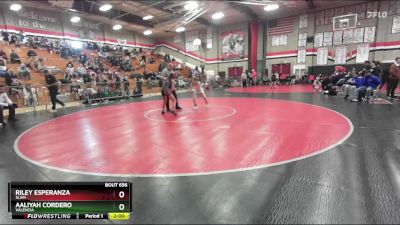 95 lbs Quarterfinal - Riley Esperanza, SLAM vs Aaliyah Cordero, Valencia